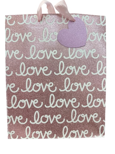 [6926582158356] FUNDA DE REGALO LOVE ROSE 32X26CM