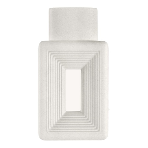 [S50836] FLORERO DE CERAMICA BLANCO 12X5X24CM