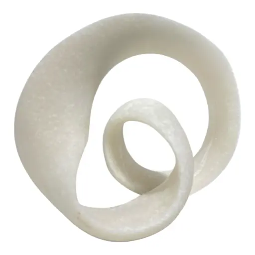 [CS25150] FIGURA DECOR POLIRESINA BLANCA 21X13X17CM