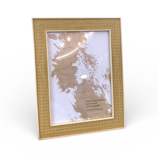 [6968000211304] PORTARETRATO ESTILO NATURAL RATÁN 13X18CM 5X7" DIM:17X22CM CS21130