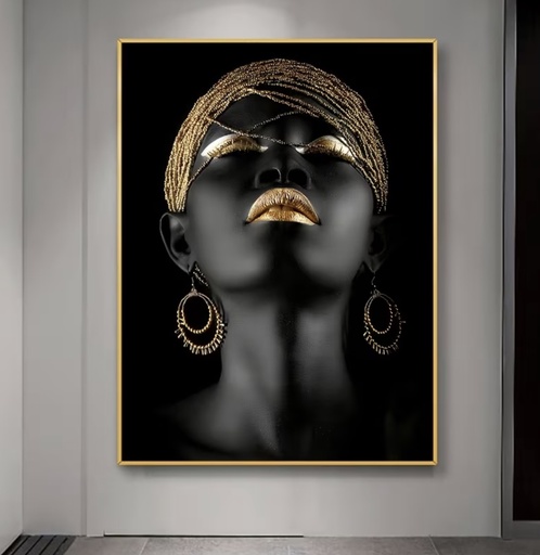 [RX74642] CUADRO AFRICANA ELEGANTE 120X90CM