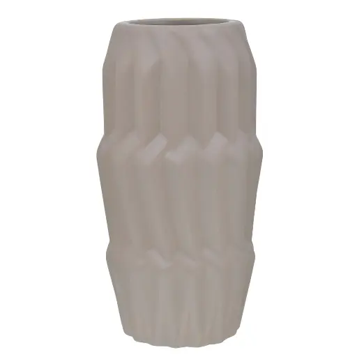 [659102] FLORERO DE CERAMICA GRIS REF:HM0893 12X25CM