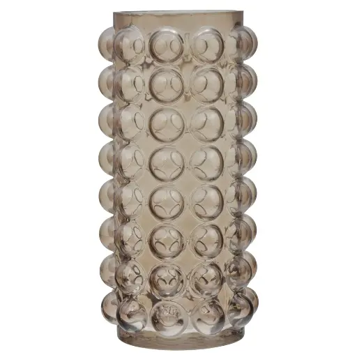 [597488] CANDELABRO VIDRIO BURBUJAS REF:ES27864 10X21CM 