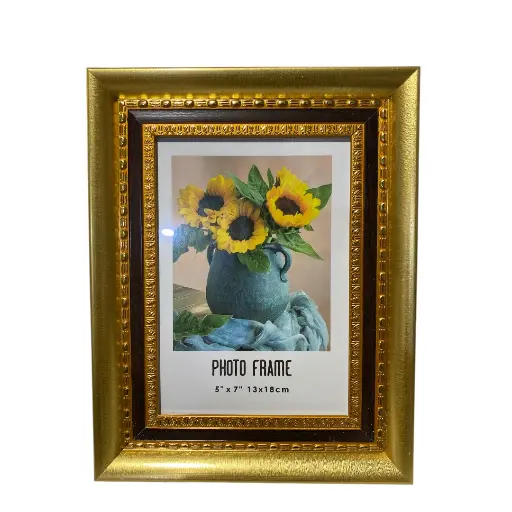 [832821] PORTA RETRATO DORADO REF:HM1048 5"X7" 13X18CM 
