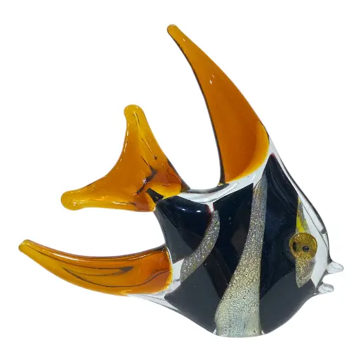 [23639] PEZ DE VIDRIO TIPO MURANO 21X4X19CM