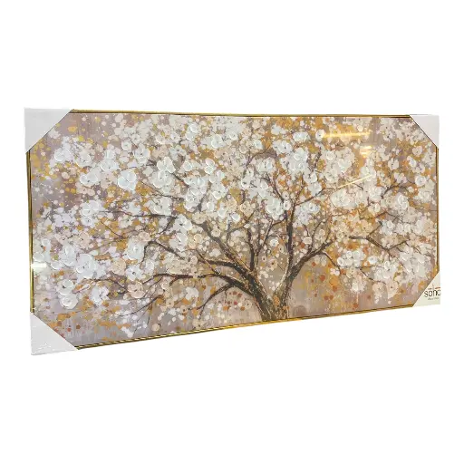 [24093] CUADRO AL OLEO ARBOL DE LA VIDA 60X120CM