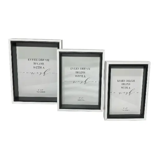 [CS25644] PORTA RETRATO TRIPLE 10X15CM, 13X18CM, 15X20CM