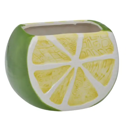 [10151] SERVILLETERO DE LIMON PORCELANA REF:NH21A2308G 12X8X8CM