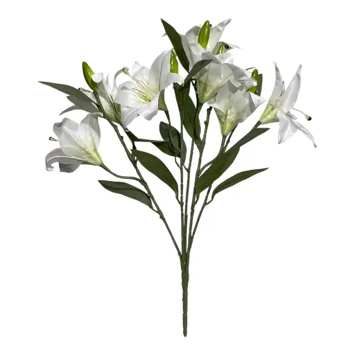 [CS18738B] RAMO ARTF. DE LIRIOS BLANCOS 55CM