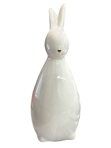 [010367175] CONEJO PORCELANA MINIMALISTA 9.5X21CM