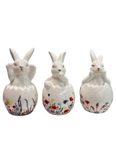 [084283630] SET DE 3 CONEJOS LA PRUDENCIA 13CM