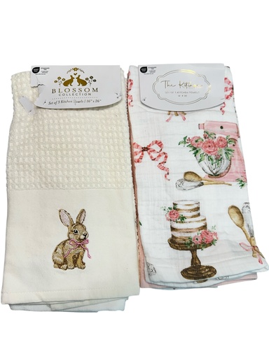 [51051] TOALLA DE COCINA PASCUA X 3 (40X65CM)