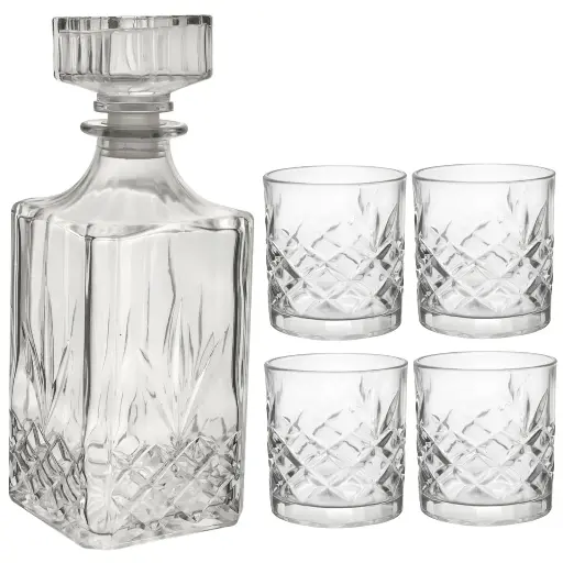 [282185] WHISKERA VIDRIO X5PC. REF:P35811+BTP358/5CB 9X24CM