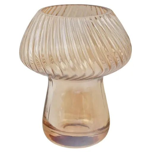 [380031] CANDELABRO DE VIDRIO HONGO REF:2225-1215DY 16X8CM