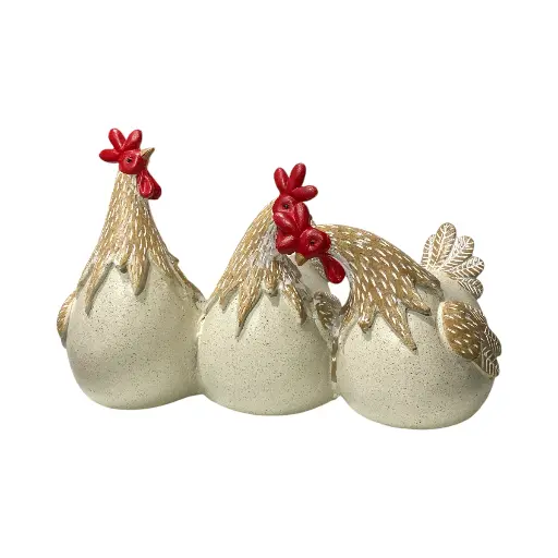 [FI-2026-2557] GALLINAS POLIRESINA 24X11X16CM