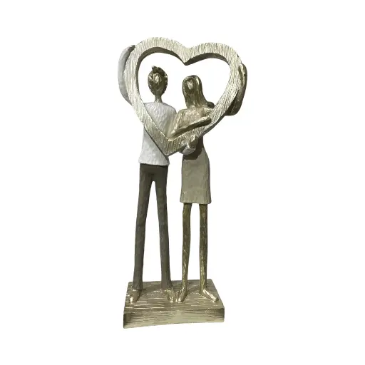 [229186] FIGURA DECOR. AMOR ETERNO POLIRESINA  REF:ES28714 13X6.5X29CM