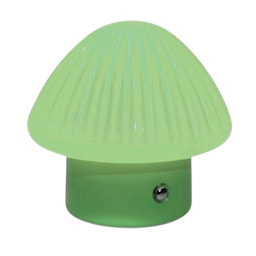 [460723] LAMPARA DE MESA CERAMICA/VIDRIO TACTIL HONGO VERDE REF:EF2504004-GN 12X11.5CM 