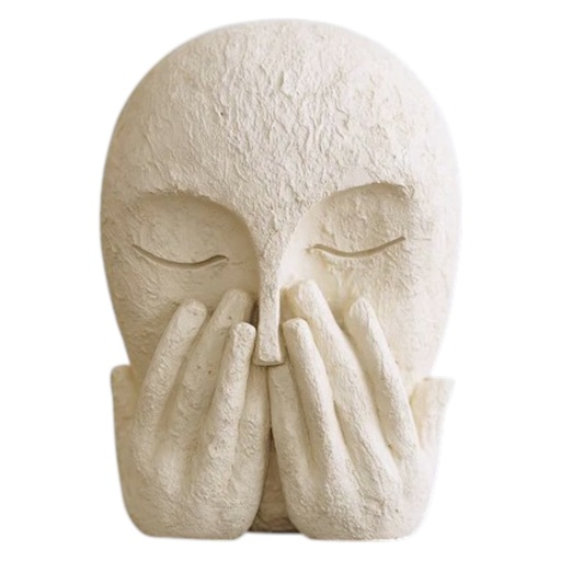 [FH25052] ROSTRO VIRTUDES POLIRESINA 17X8X18CM