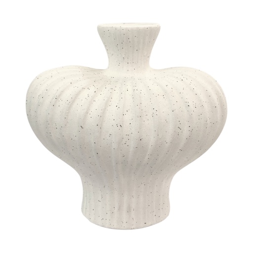 [GABY15013] JARRON ESTIRADO CERAMICA ARTE MODERNO 17X11X16CM