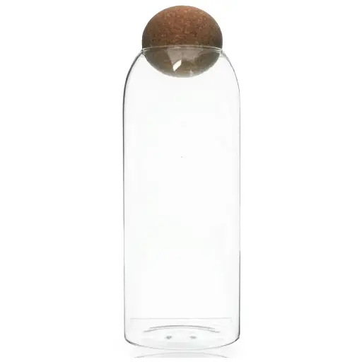 [328742] REPOSTERO VIDRIO BOROSILICATO TAPA/CORCHO REF:HCY20 9X24CM 1000ML 