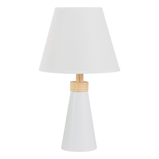 [CS26711] LAMPARA DE MESA METAL/MADERA 24X45CM