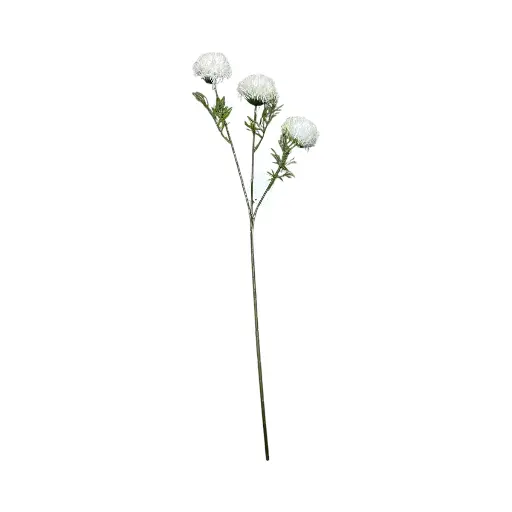 [5116825977] FLOR ARTIFICIAL DIANTHUS VERDE. VERDE - BLANCO 75CM