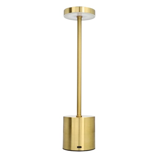[CS26918] LAMPARA DE MESA TÁCTIL /RECARGABLE USB C, METALICA, 3TIPOS DE LUZ 8X34.5CM