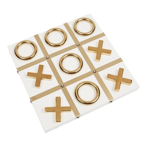 [CS26587] Juego de mesa tres en raya madera/metal 34x34x4cm