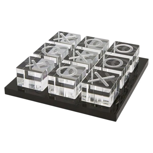 [CS26585] Juego de mesa tres en raya de cristal 23x23x4,5cm 
