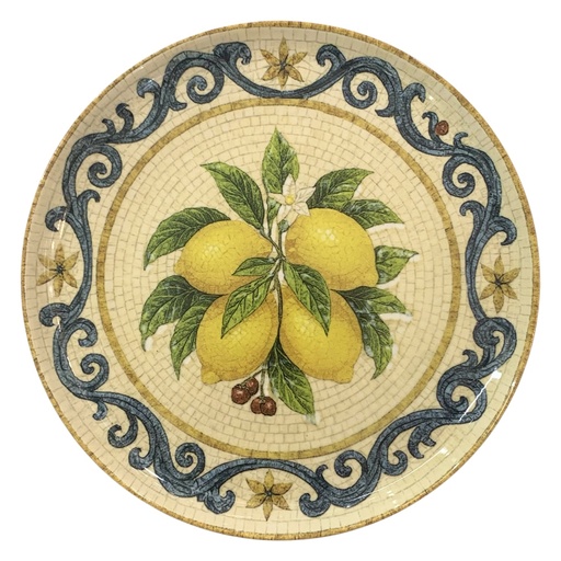 [CS27316] PLATO FUERTE LIMON DE PORCELANA 27CM