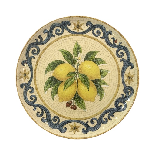 [CS27318] PLATO POSTRE LIMON DE PORCELANA 20CM