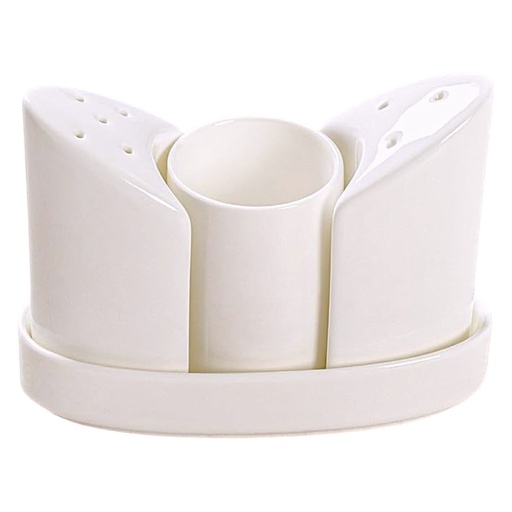 [CS27272] SALERO, PIMENTERO, PORTA PALILLOS DE CERAMICA 13X5.5X9.5CM