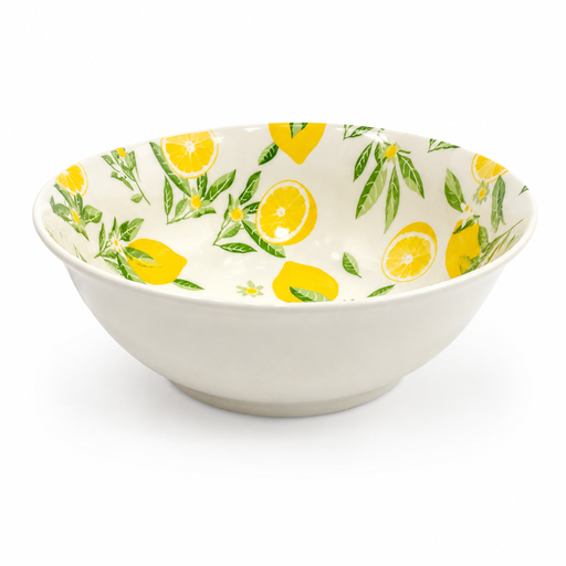 [CS27114] BOWL DISEÑO LIMON DE PORCELANA 20.5X7CM 