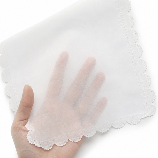 [M019B] Servilleta blanca traslúcida 40x40cm 