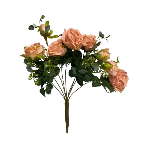 [1005320] Flor artificial, nude tela y pvc, 45cm   