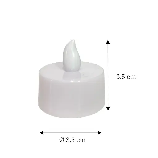 [3006979] Vela a pilas Ø3.5cm x 3.5cm c/u 