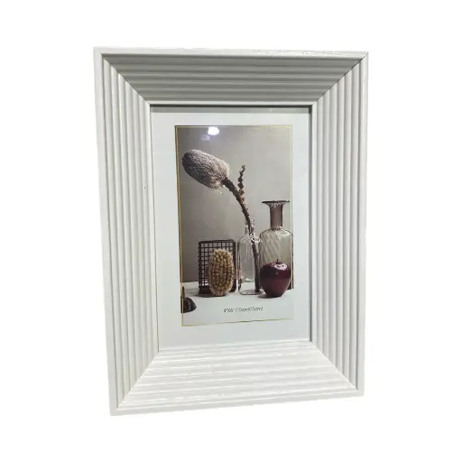 [6981606520052] Portarretrato Maderado Blanco 10x15cm