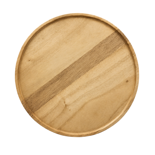 [6981606515331] Bandeja Redonda de Madera Ø25cm