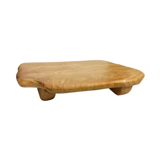 [2603131520089] Base de Madera Natural, porta bocadito. 42x30x7.5cm