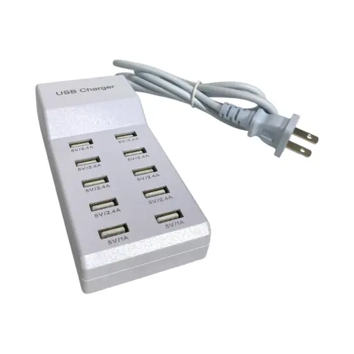 [7862103906961] Cargador Estación USB 10 entradas 50W 2.4A/1A