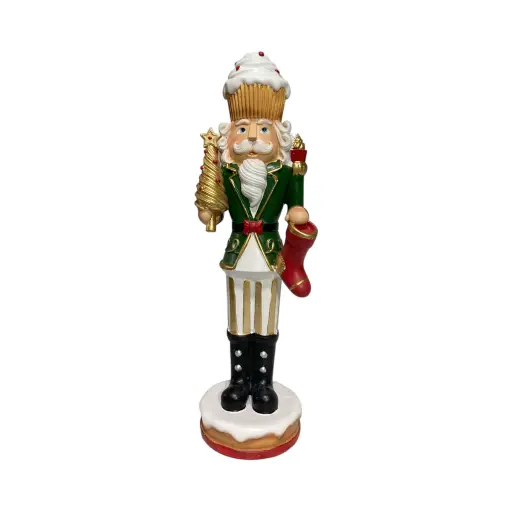 [950161] Soldado cupcake verde, poliresina. Ref:TG762584 (12x11x40cm)