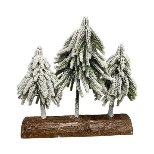 [532985] Bosque de pinos con base de madera. Ref:ES27030. 28x7x30cm
