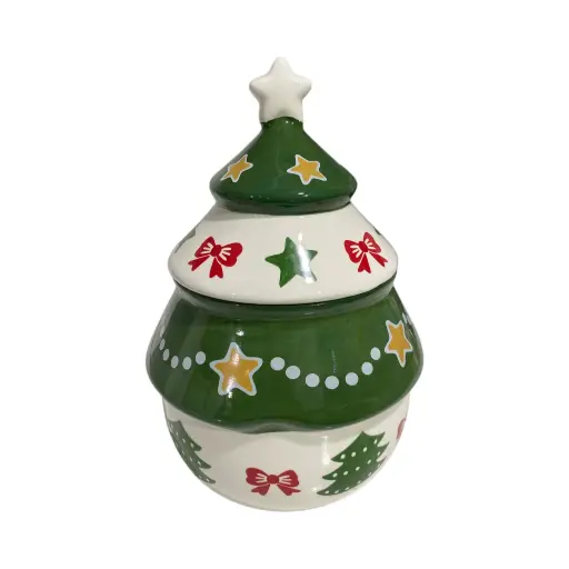 [713702] Bombonera Árbol de cerámica. Ref:SYZ24Q24K1255H. (Ø13.4cm x 19.5cm)