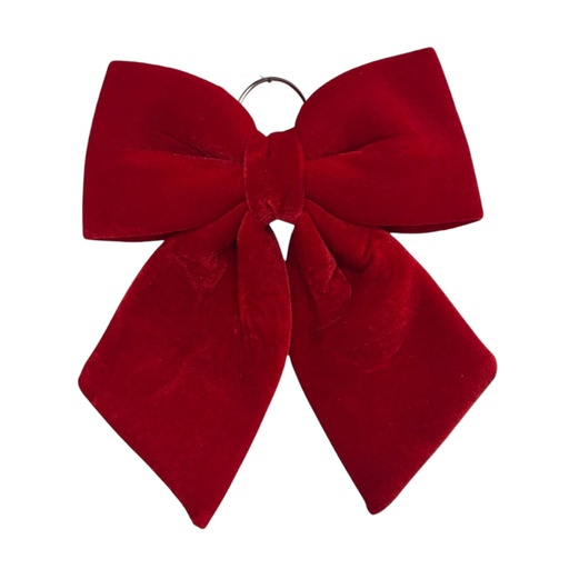 [690193] Lazo Navideño Rojo Terciopelo. Ref:29027. (32x40cm)