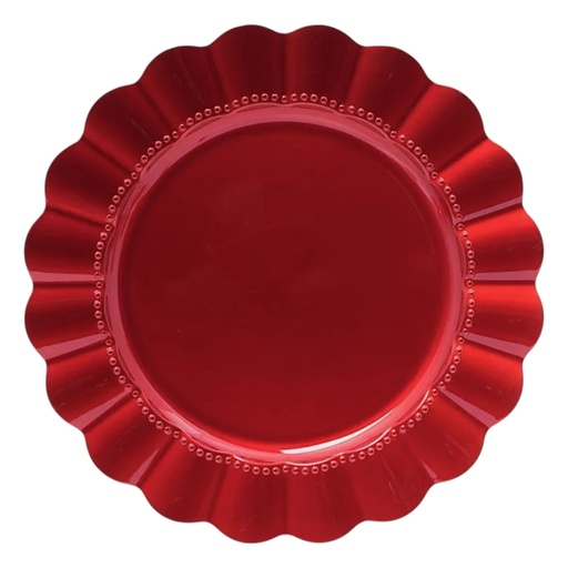 [688166] Plato Base Rojo Ø33cm. Ref:ES29209